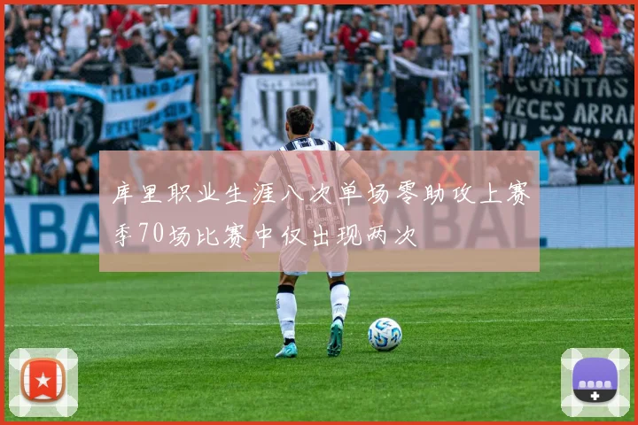 库里职业生涯八次单场零助攻上赛季70场比赛中仅出现两次
